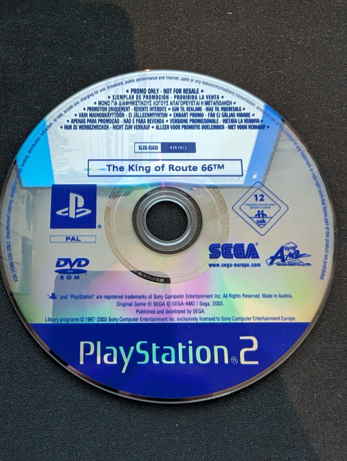 The King of Route 66 [Promo Not For Resale] - OVP - PS2 - DE