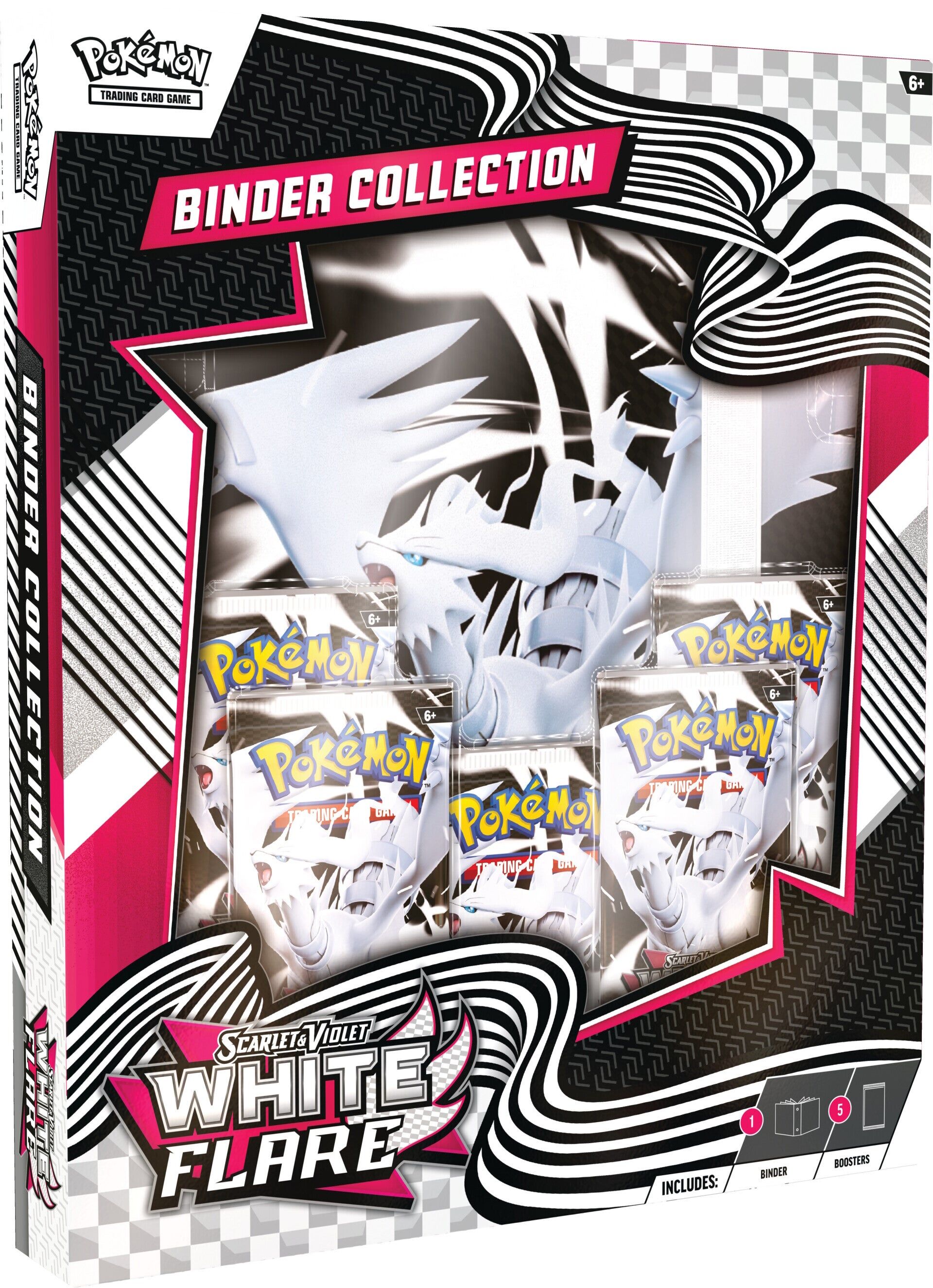 Pokémon White Flare Binder Pocket Portfolio Collection - EN