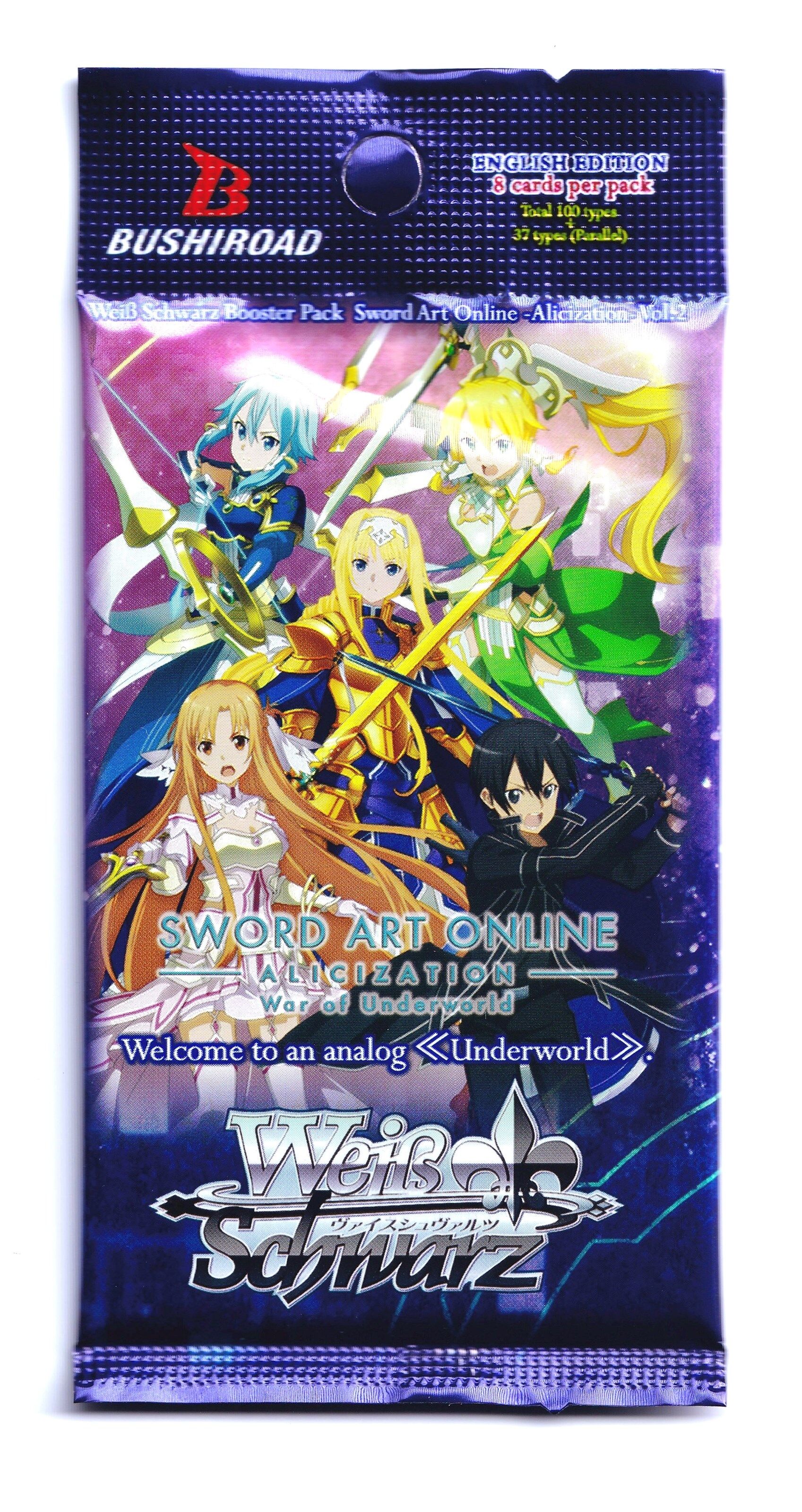 Sword Art Online Alicization War of Underworld Booster - Weiss Schwarz TCG - EN Sword Art Online Alicization War of Underworld Booster - Weiss Schwarz TCG - EN