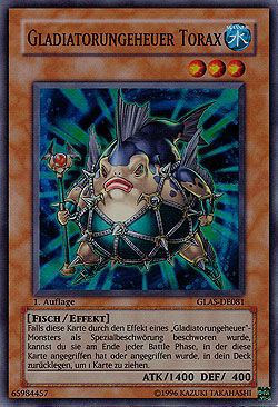 Gladiatorungeheuer Torax - Yu-Gi-Oh!