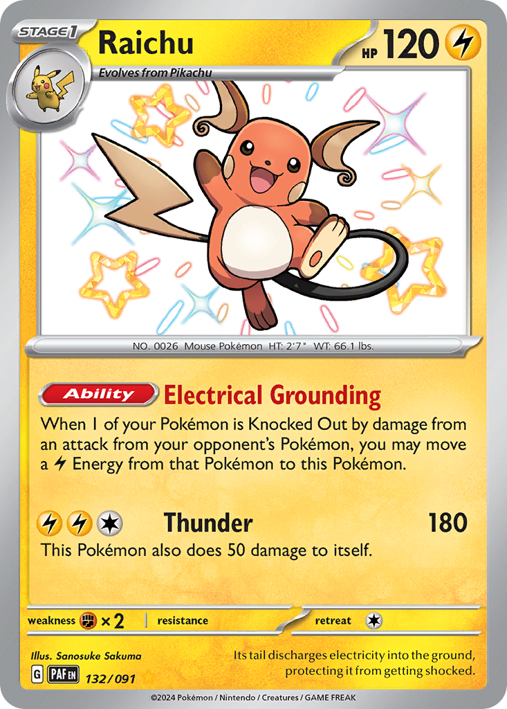 Raichu - 132/91 - EN