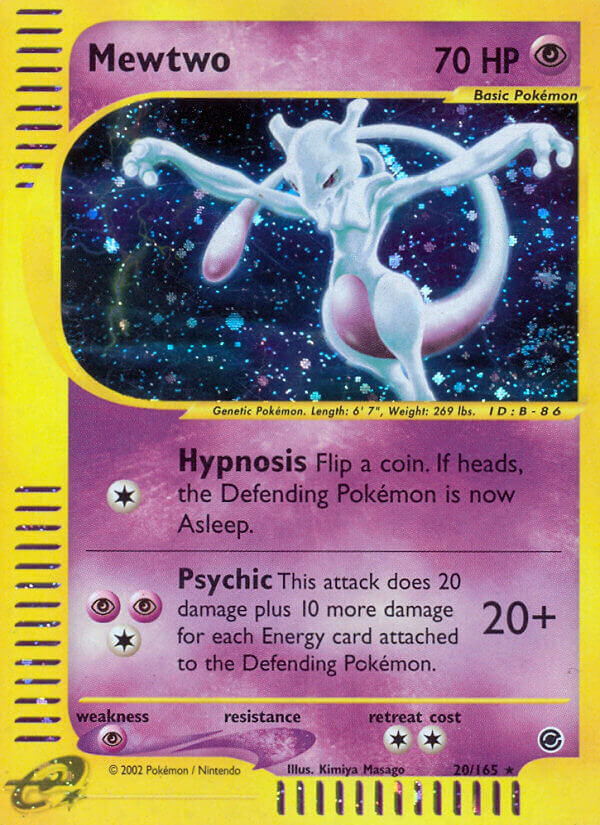 Mewtwo - 20/165 - Holo Rare - EN Mewtwo - 20/165 - Holo Rare - EN