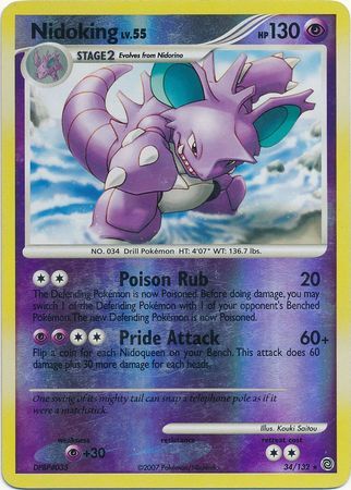 Nidoking - 34/132 - Reverse Holo - EN
