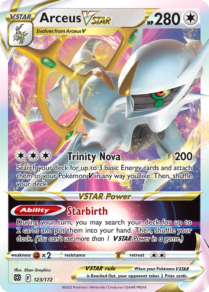 Arceus VSTAR - 123/172 - EN Arceus VSTAR - 123/172 - EN