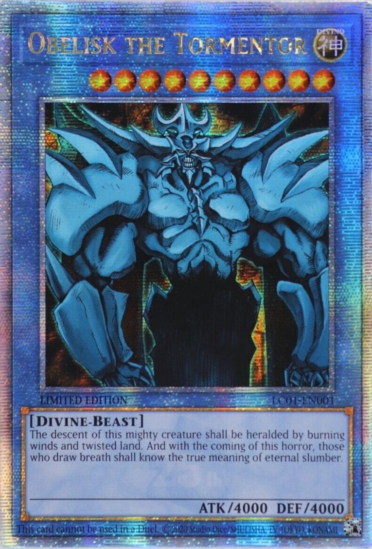 Obelisk the Tormentor - LC01-EN001 - Quarter Century Secret Rare Obelisk the Tormentor - LC01-EN001 - Quarter Century Secret Rare