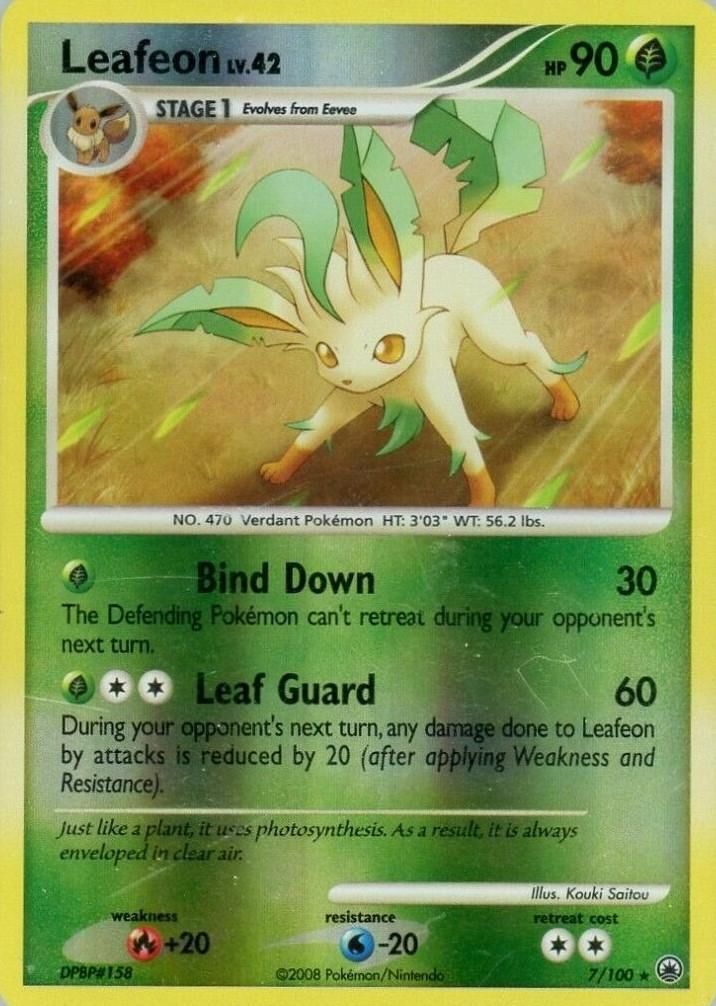 Leafeon - 7/100 - Reverse Holo - EN