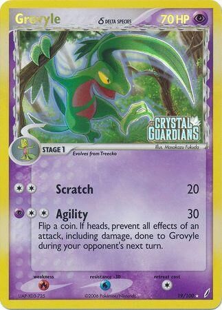 Grovyle - 19/100 - Reverse Holo - EN Grovyle - 19/100 - Reverse Holo - EN