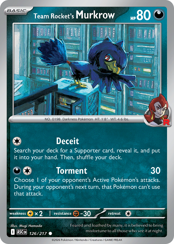 Team Rocket’s Murkrow - 126/217 - EN