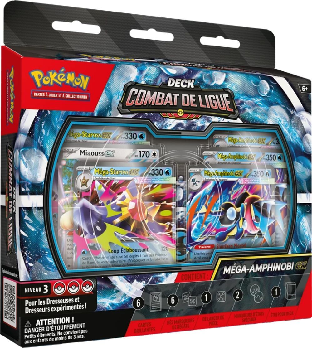 Pokémon JCC: Deck Combat De Ligue Méga-Amphinobi ex - FR
