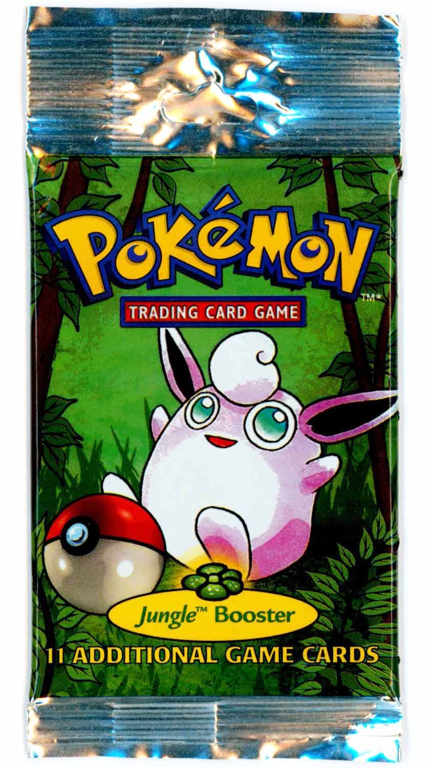 Pokémon Jungle Long Crimp Base Set Booster Sealed - 1 Random - EN Pokémon Jungle Long Crimp Base Set Booster Sealed - 1 Random - EN