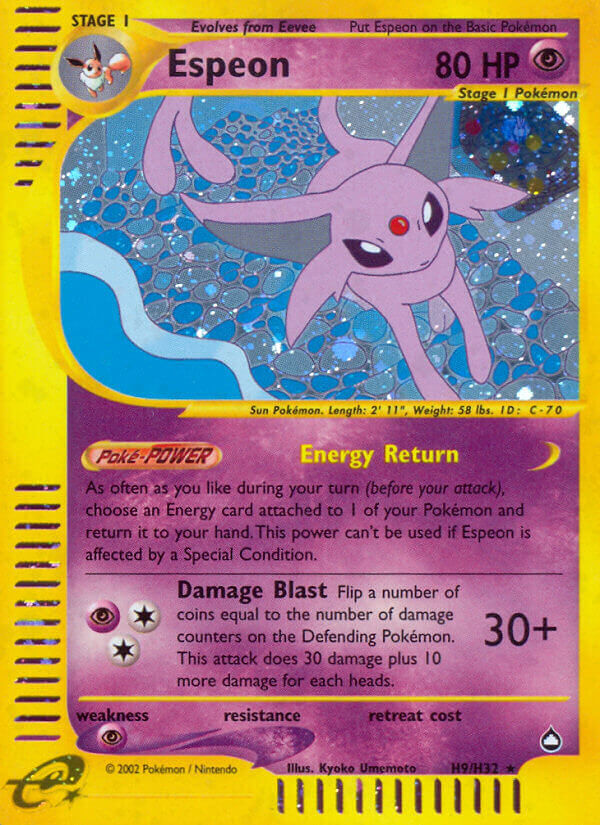 Espeon - H9/H32 - Holo Rare - EN Espeon - H9/H32 - Holo Rare - EN