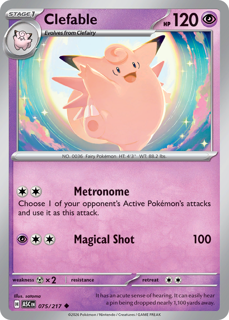 Clefable - 075/217 - EN Clefable - 075/217 - EN