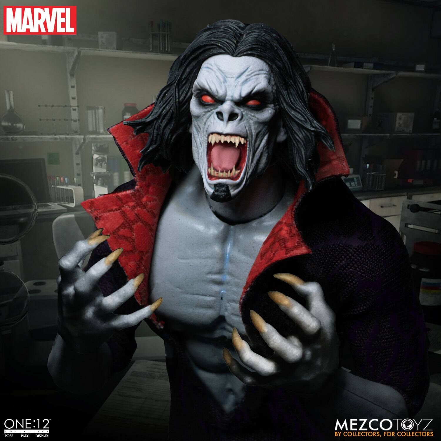 Marvel Universe Actionfigur mit Leuchtfunktion 1/12 Morbius 17 cm