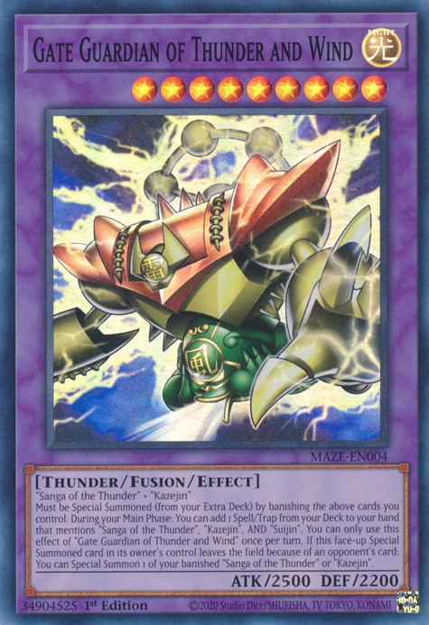 Torwächter von Donner und Wind - MAZE-004 - Super Rare - 1. Auflage Torwächter von Donner und Wind - MAZE-004 - Super Rare - 1. Auflage