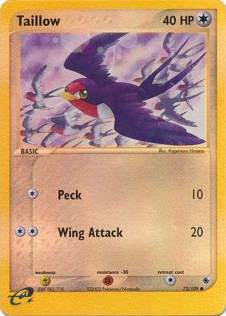 Taillow - 72/109 - Reverse Holo - EN