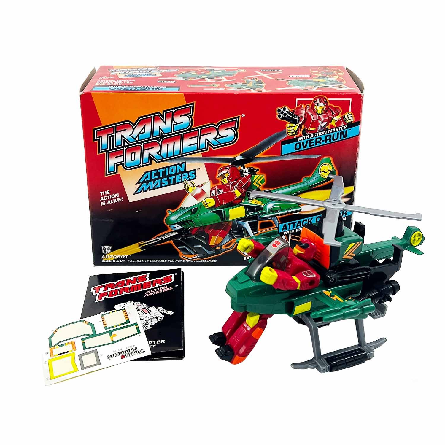 Over-Run Action Masters Autobot Transformers 1989 with Box Over-Run Action Masters Autobot Transformers 1989 with Box