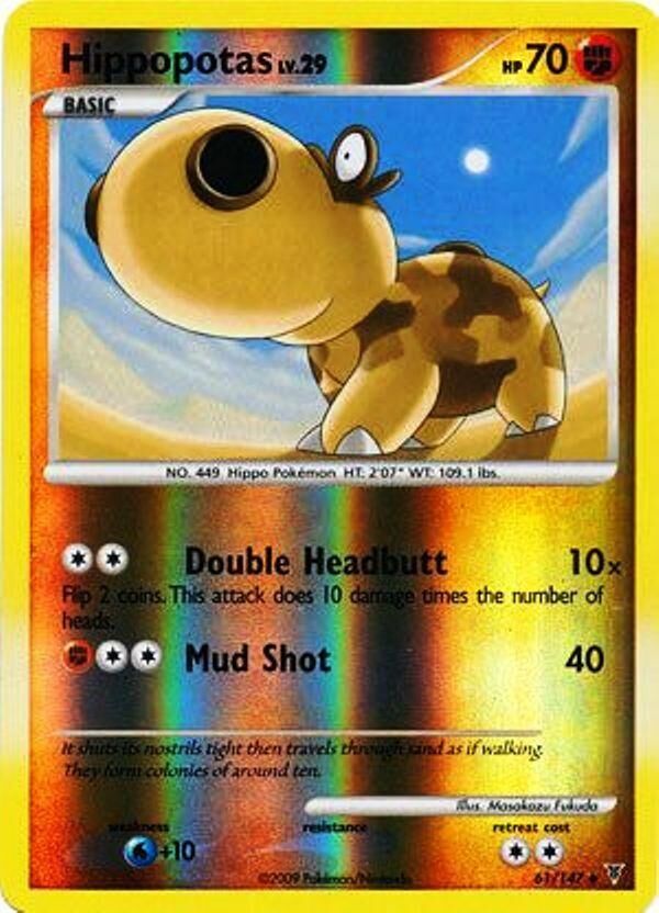 Hippopotas - 61/147 - Reverse Holo - EN