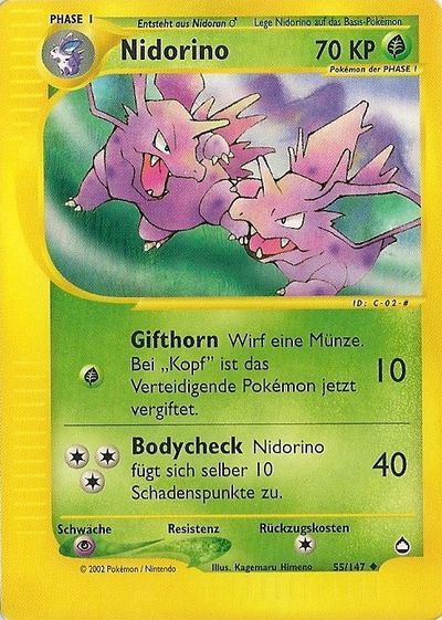 nidorino-pok-mon-tcg Nidorino 055/147 - Pokémon TCG
