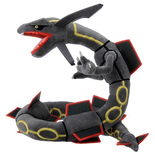 Pokémon Rayquaza Schwarz Fluffy Plush - 37 cm