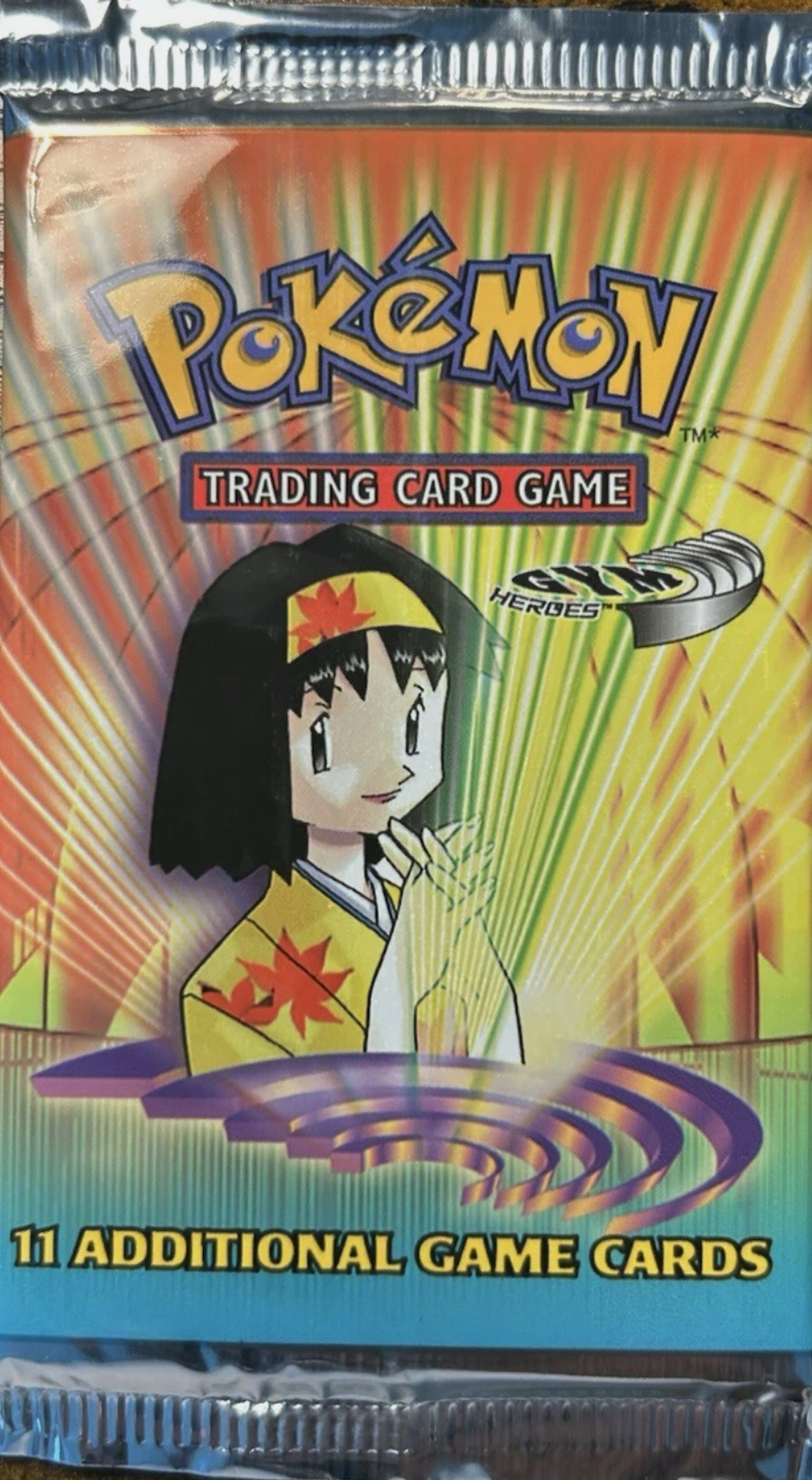 Pokémon TCG: WOTC Gym Heroes Unlimited Booster Pack Erika (Light) - EN Pokémon TCG: WOTC Gym Heroes Unlimited Booster Pack Erika (Light) - EN