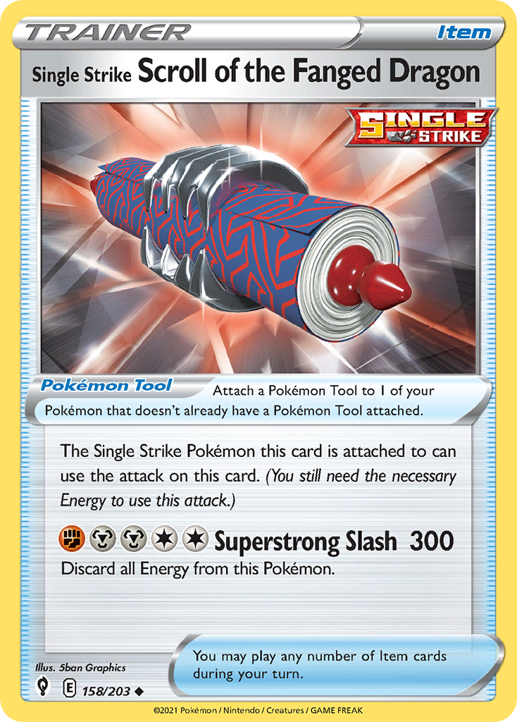 Single Strike Scroll of the Fanged Dragon - 158/237 - EN