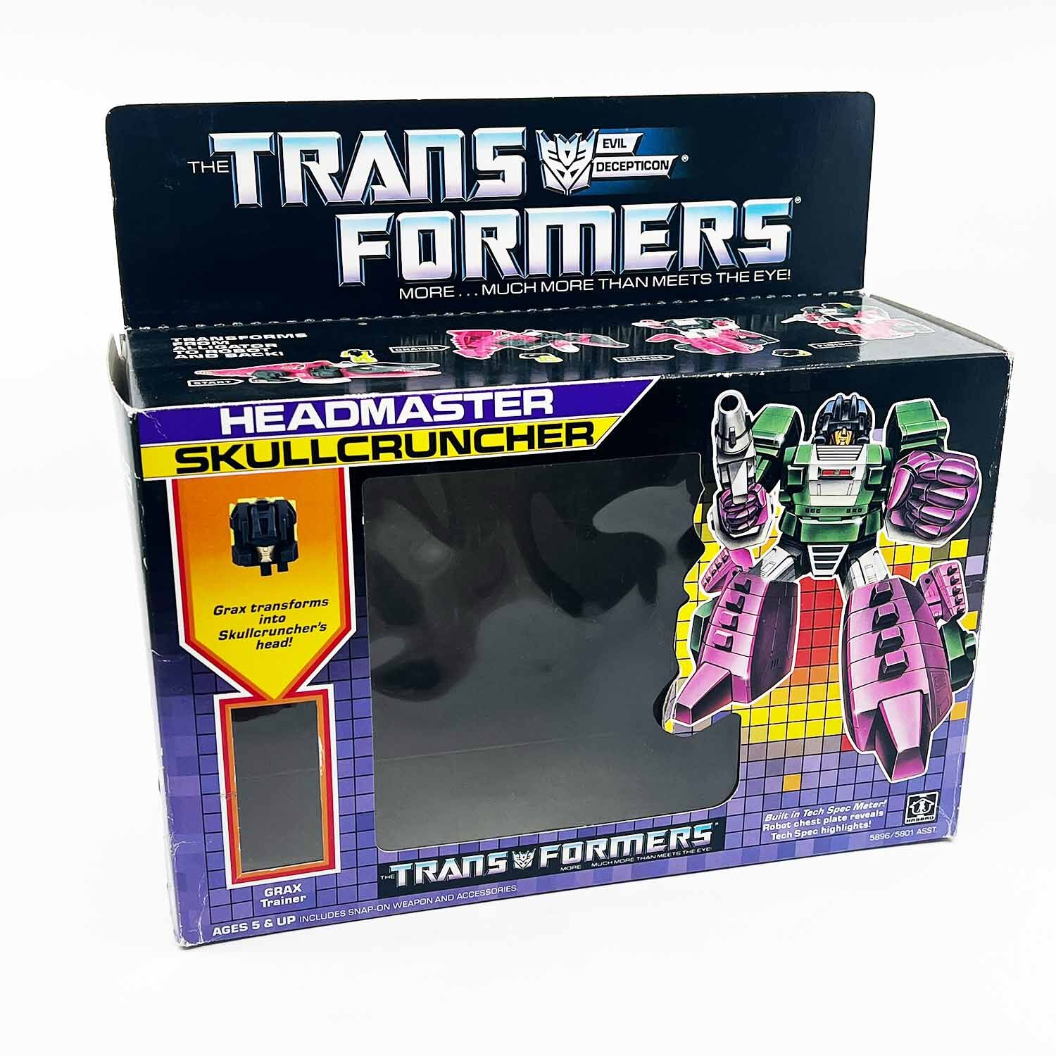 Headmaster Skullchruncher Decepticon Transformers 1986 with Box