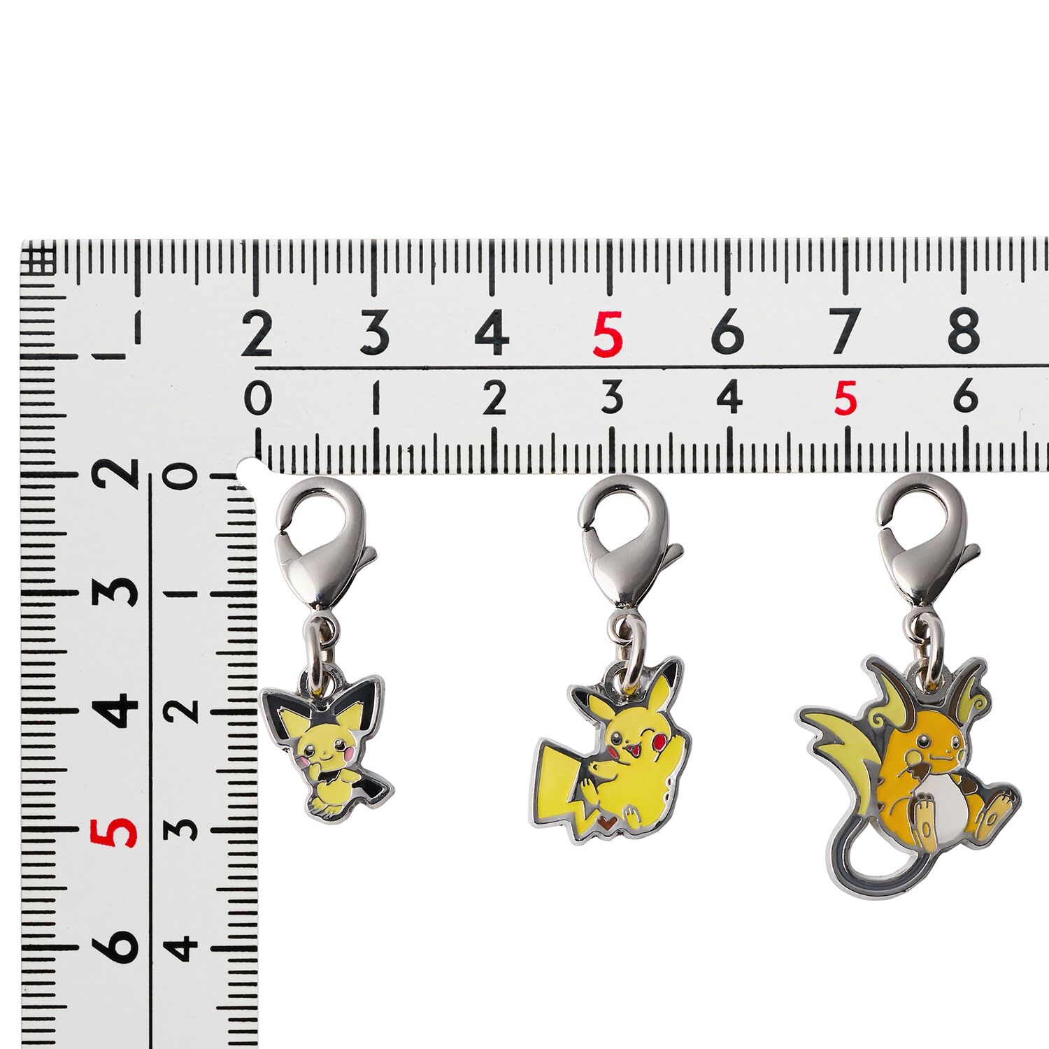 Pokemon Center - Pichu, Pikachu, Raichu Schlüsselanhänger - 3 Stück