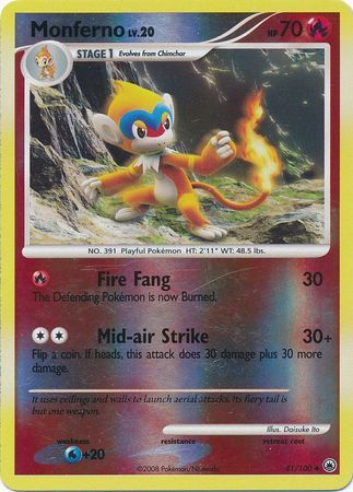 Monferno - 41/100 - Reverse Holo - EN Monferno - 41/100 - Reverse Holo - EN