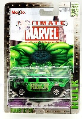 Maisto Ultimate Marvel Series 1 #12 The Hulk Hummer H2 SUT Maisto Ultimate Marvel Series 1 #12 The Hulk Hummer H2 SUT