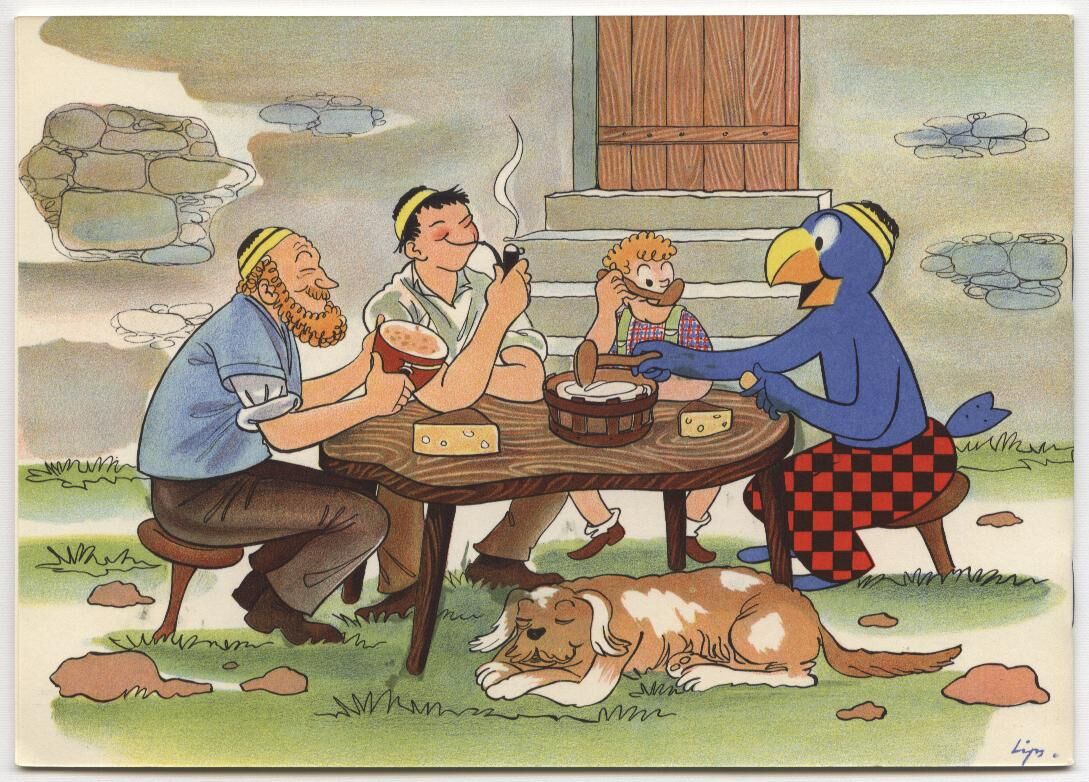 Globi auf dem Lande MALHEFT ca. 1950er Jahre