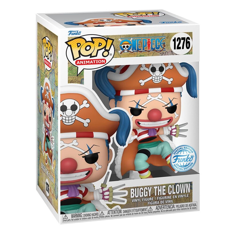 One Piece POP! Animation Vinyl Figur Buggy The Clown 9 cm One Piece POP! Animation Vinyl Figur Buggy The Clown 9 cm
