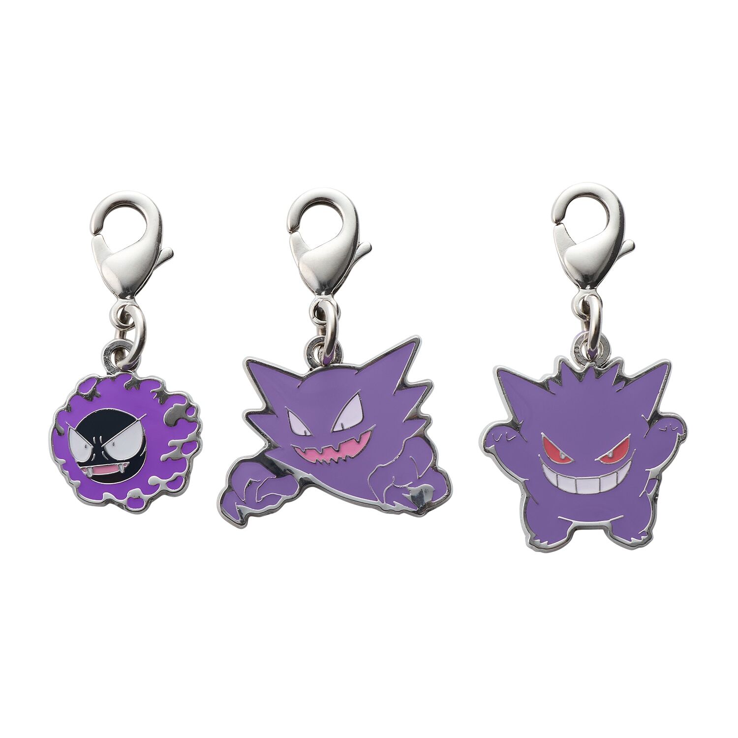 Pokemon Center - Gastly, Haunter, Gengar Schlüsselanhänger - 3 Stück
