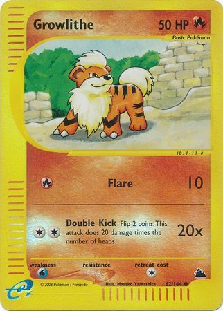 Growlithe - 62/144 - Reverse Holo - EN