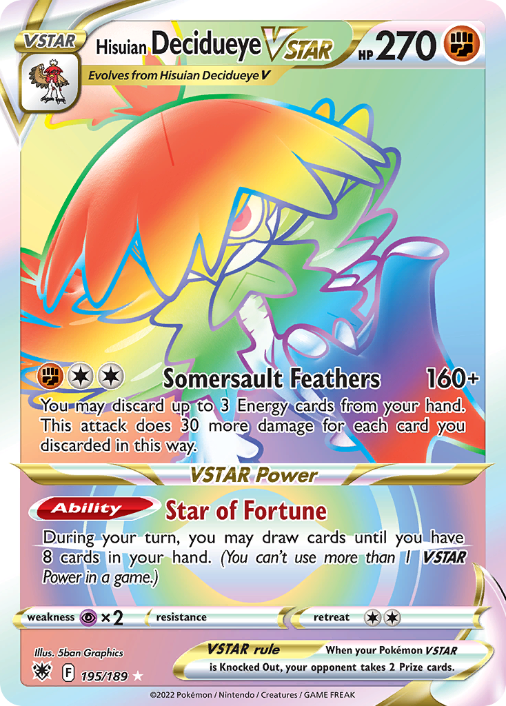 Hisuian Decidueye VSTAR - 195/189 - EN