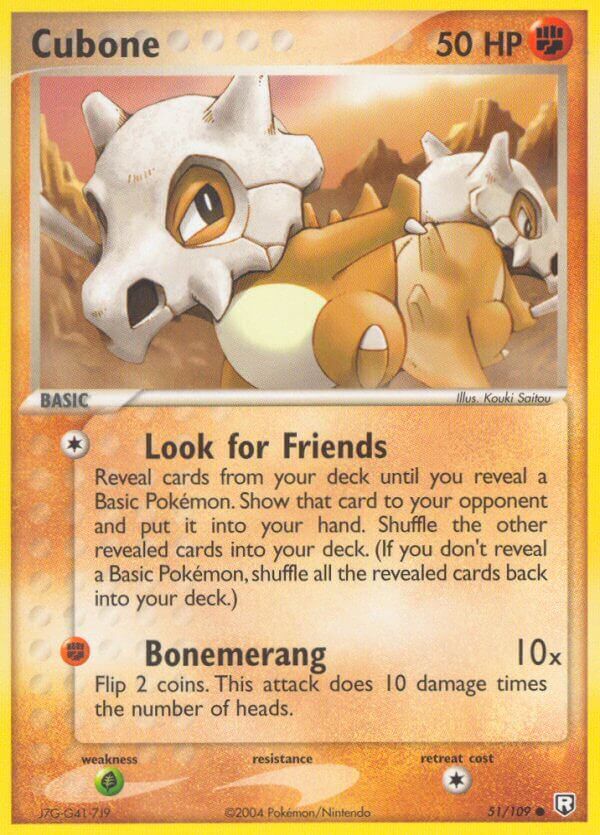 Cubone - 51/109 - Reverse Holo - EN