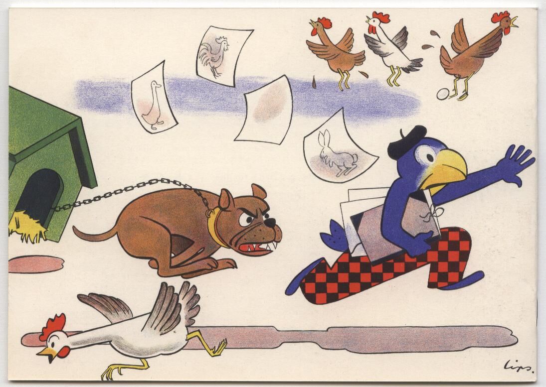 Globi und die Tiere MALBUCH 1950er Jahre