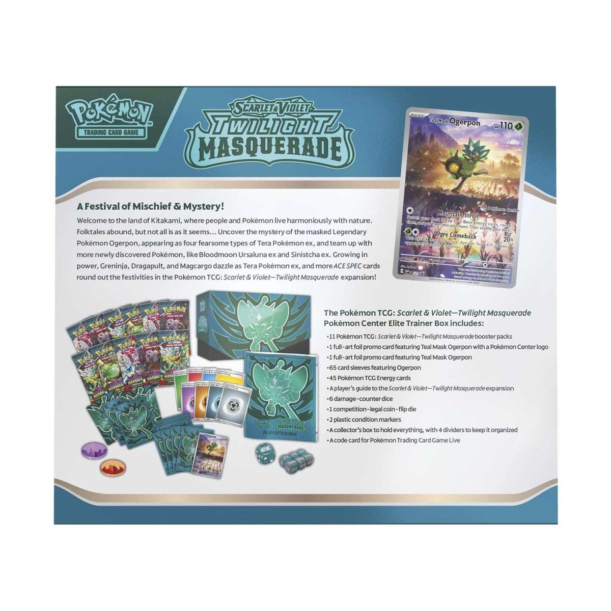Pokémon TCG: Scarlet & Violet-Twilight Masquerade Pokémon Center Elite Trainer Box - EN