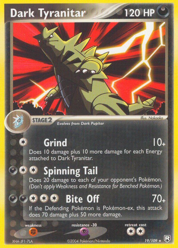 Dark Tyranitar - 19/109 - Reverse Holo - EN