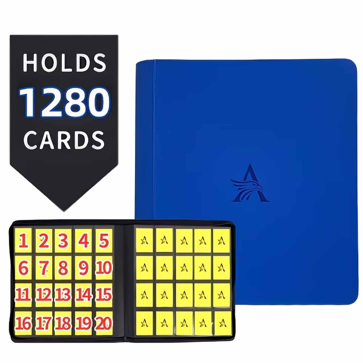 Giga ZipBinder Ordner 20-Pocket Blau (1280 Cards)