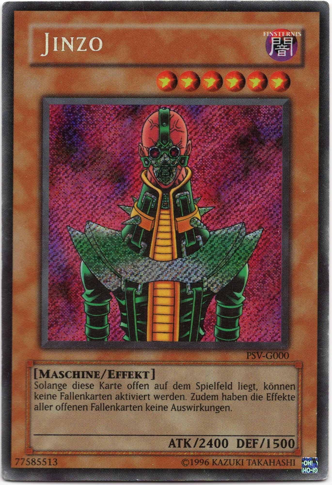 jinzo-psv-g000-secret-rare-heavily-played Jinzo - PSV-G000 - Secret Rare (Heavily Played)