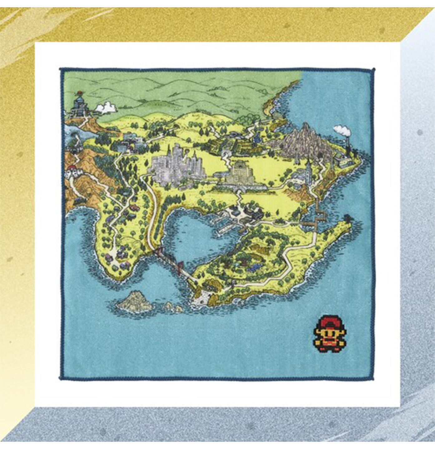 Hand Towel Map of the Kanto Region (Pokemon Gold/ Silver 25th Anniv) Hand Towel Map of the Kanto Region (Pokemon Gold/ Silver 25th Anniv)