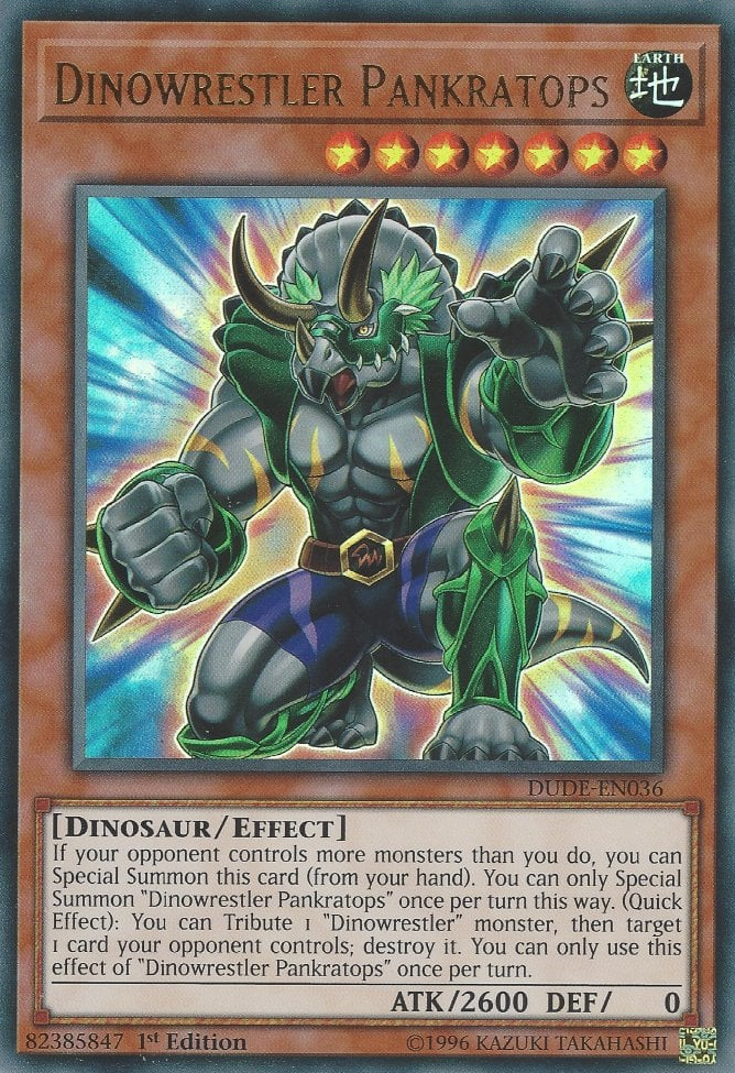 Dinowrestler Pankratops - DUDE-036 - Ultra Rare - 1. Auflage Dinowrestler Pankratops - DUDE-036 - Ultra Rare - 1. Auflage