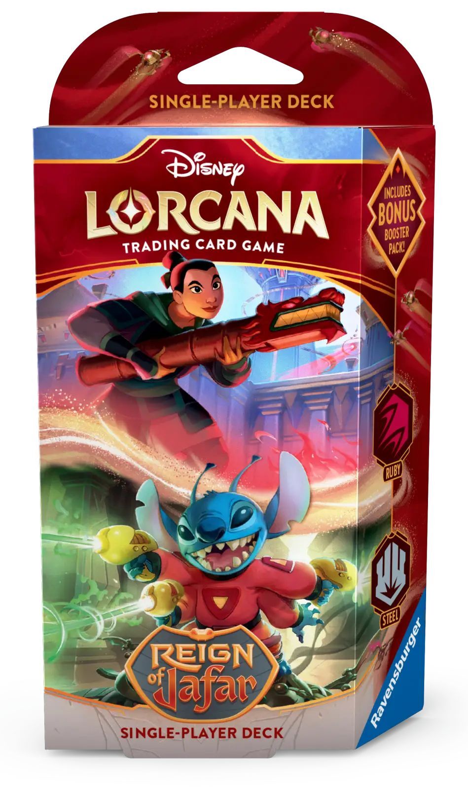 Disney Lorcana 8: Reign of Jafar - Ruby/Steel Starter Deck - EN Disney Lorcana 8: Reign of Jafar - Ruby/Steel Starter Deck - EN
