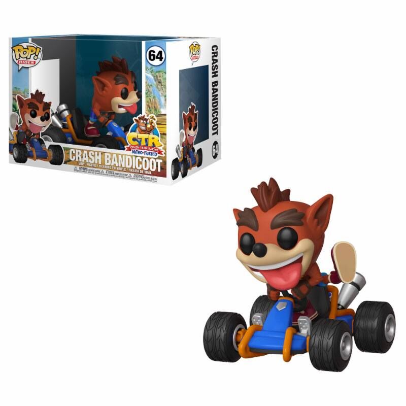 Crash Team Racing POP! Rides Vinyl Figur Crash Bandicoot 15 cm Crash Team Racing POP! Rides Vinyl Figur Crash Bandicoot 15 cm