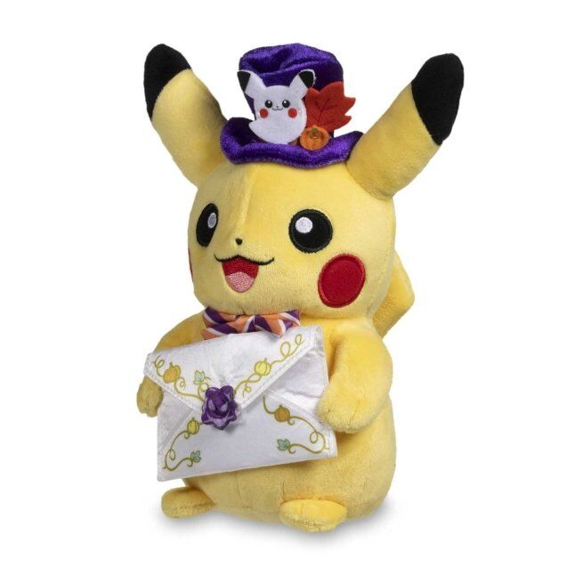 Pikachu Pokémon Pumpkin Celebration Poké Plush - 22 cm
