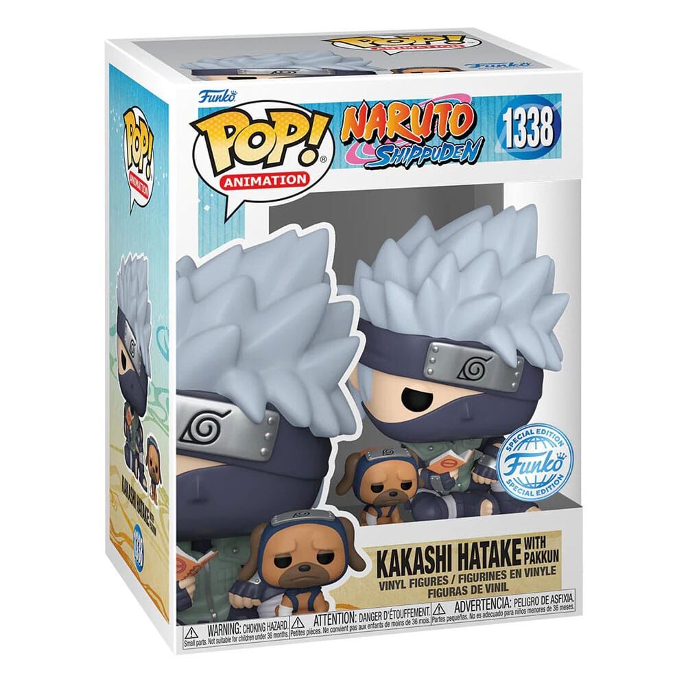 Naruto Shippuden POP! Animation Vinyl Figur Kakashi Hatake w/Pakkun - Special Edition 9 cm Naruto Shippuden POP! Animation Vinyl Figur Kakashi Hatake w/Pakkun - Special Edition 9 cm