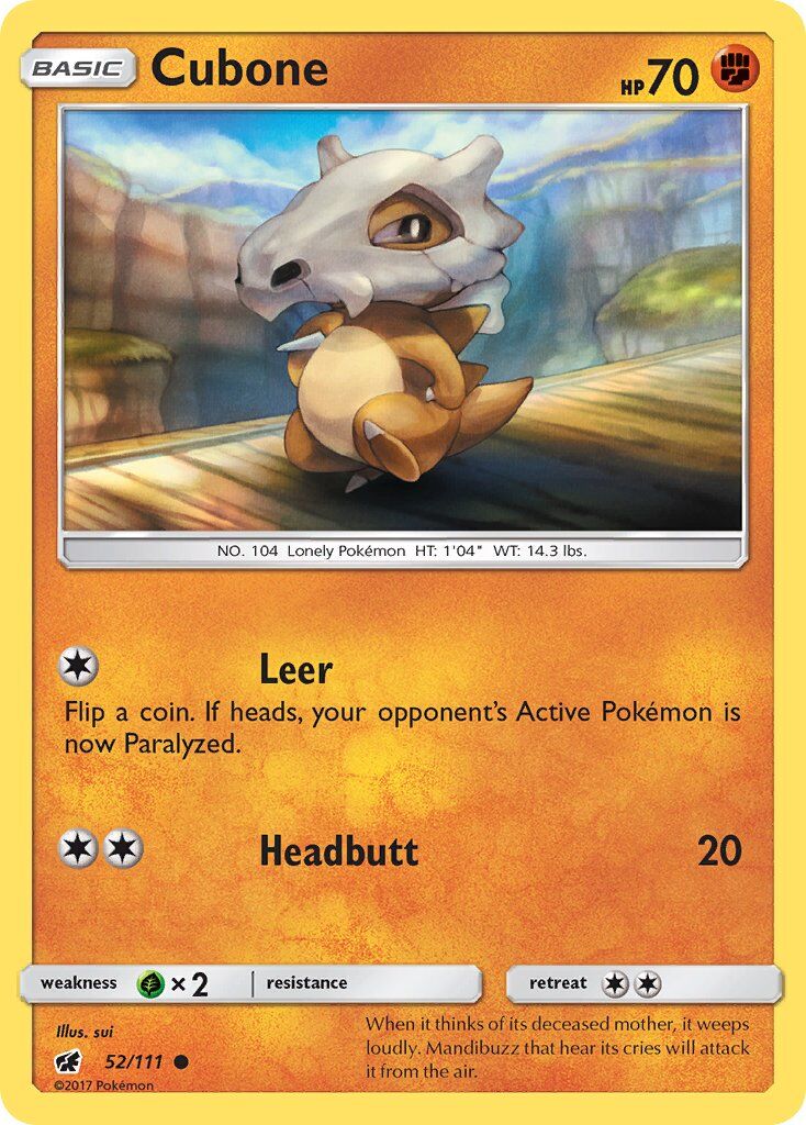 Cubone - 52/111 - EN