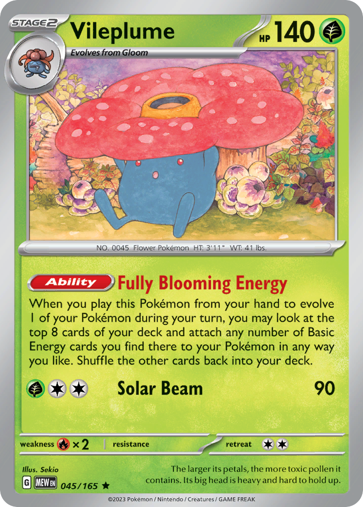 Vileplume - 045/207 - EN Vileplume - 045/207 - EN