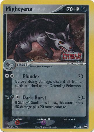 Mightyena - 18/108 - Reverse Holo - EN Mightyena - 18/108 - Reverse Holo - EN