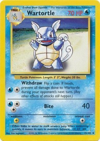 Wartortle - 42/102 - Unlimited - EN